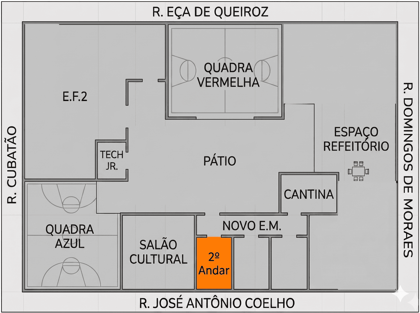 Mapa de localização do itinerário ECC3